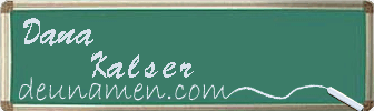 Dana Kalser Visitenkarte